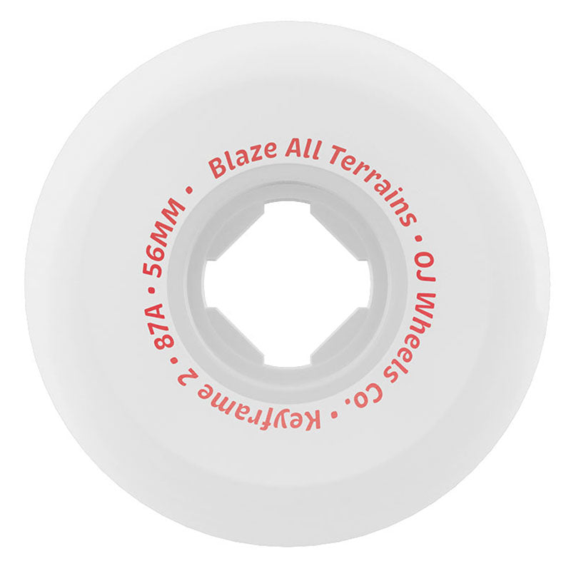 OJ 56mm 87a Keyframe 2 White Skateboard Wheels
