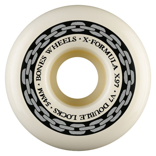 BONES WHEELS X-Formula Skateboard Wheels XF 54 V7 DOUBLE LOCKS X97 4PK
