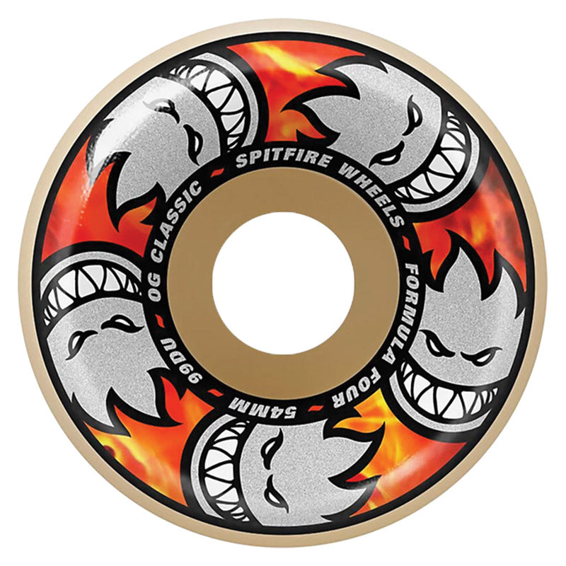Spitfire 54mm 99a F4 OG CLASSIC MULTIBALL NAT Skateboard Wheels 4pk