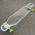 Ghost Boards X 5150 Skate Shop 39" LED Custom Complete Longboard Topograph White Trucks/LED Green Wheels #C2