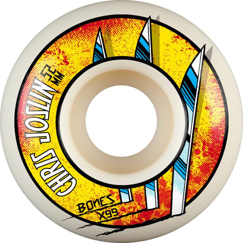 Bones Wheels X-Formula Joslin Slice of Life 52 V1 Standard 99A Skateboard Wheels 4pk