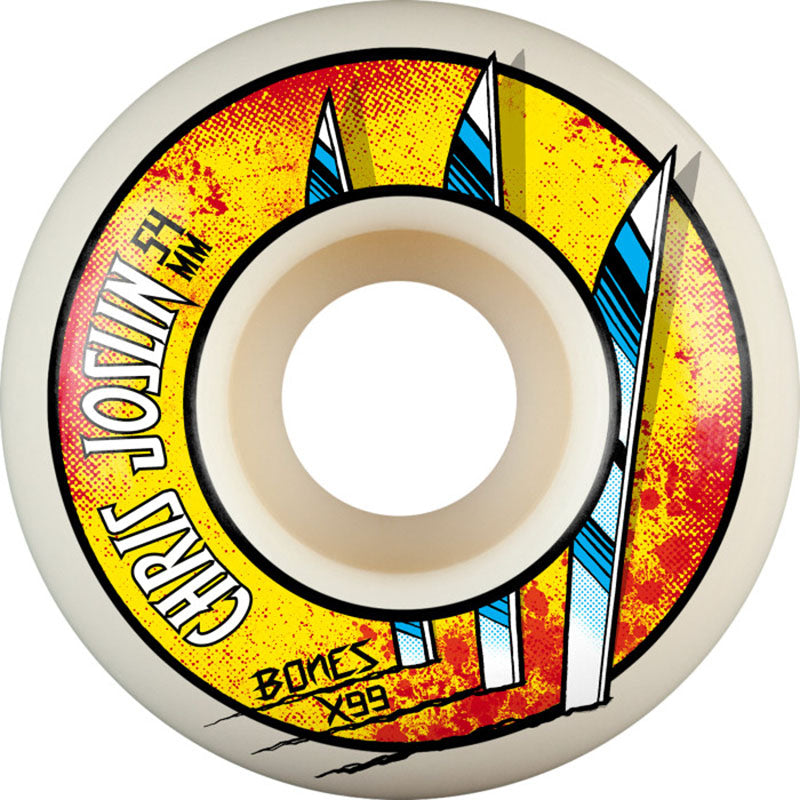 BONES WHEELS X-Formula Joslin Slice of Life 54mm  99a V1 Standard Skateboard Wheels 4pk