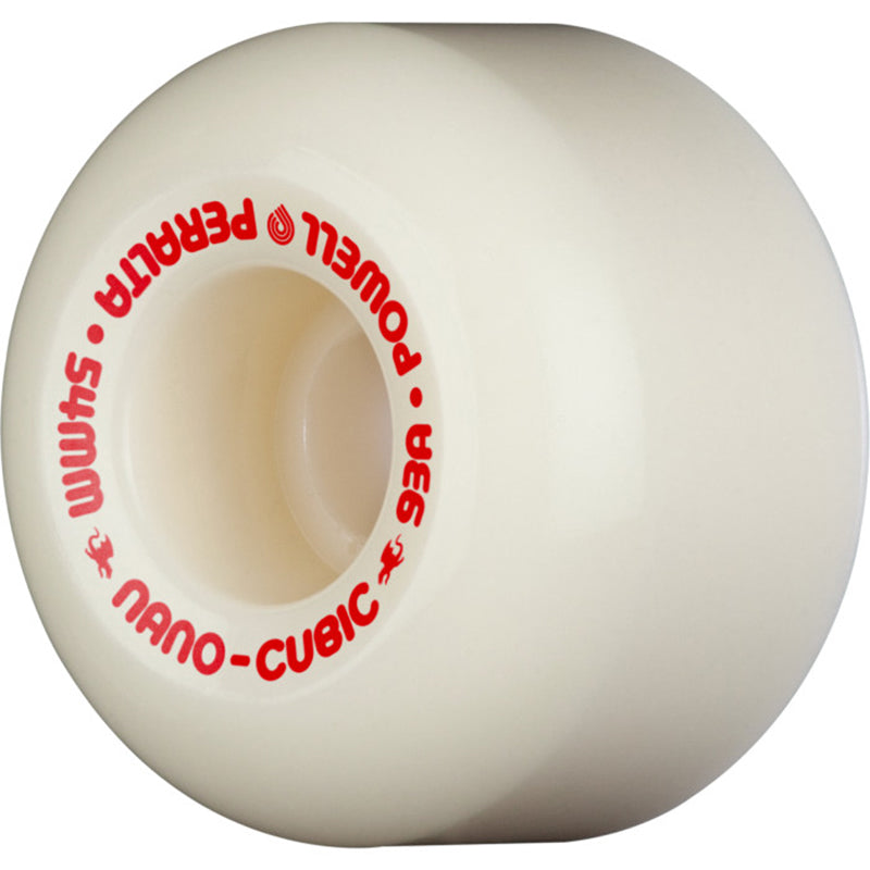 Powell Peralta Nano-Cubic Dragons 93A - Asymmetrical Shape - Medium Ride Patch - Offset Bearing - 54mm x 36mm 93A Skateboard Wheels 4pk