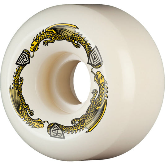 Powell Peralta Dragons 95A - Ratbone II Symmetrical Shape - Narrow Ride Patch - 58mm x 33mm 95A Ratbone II Skateboard Wheels 4pk