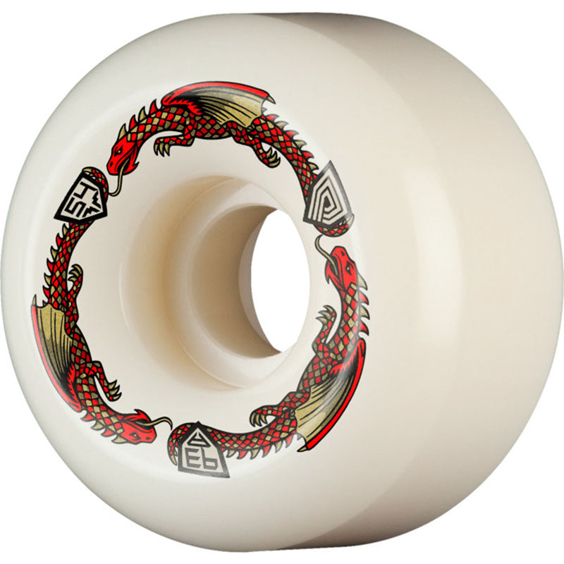 Powell Peralta Dragons 93A - V6 Symmetrical Shape - Medium Ride Patch - 54mm x 34mm 93A V6 Skateboard Wheels 4pk