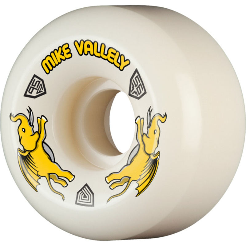 Powell Peralta Mike Vallely Pro Dragons 95A - Dragon Formula -V6 Symmetrical - Medium Ride Patch - 56mm x 36mm 95A V6 Skateboard Wheels 4pk