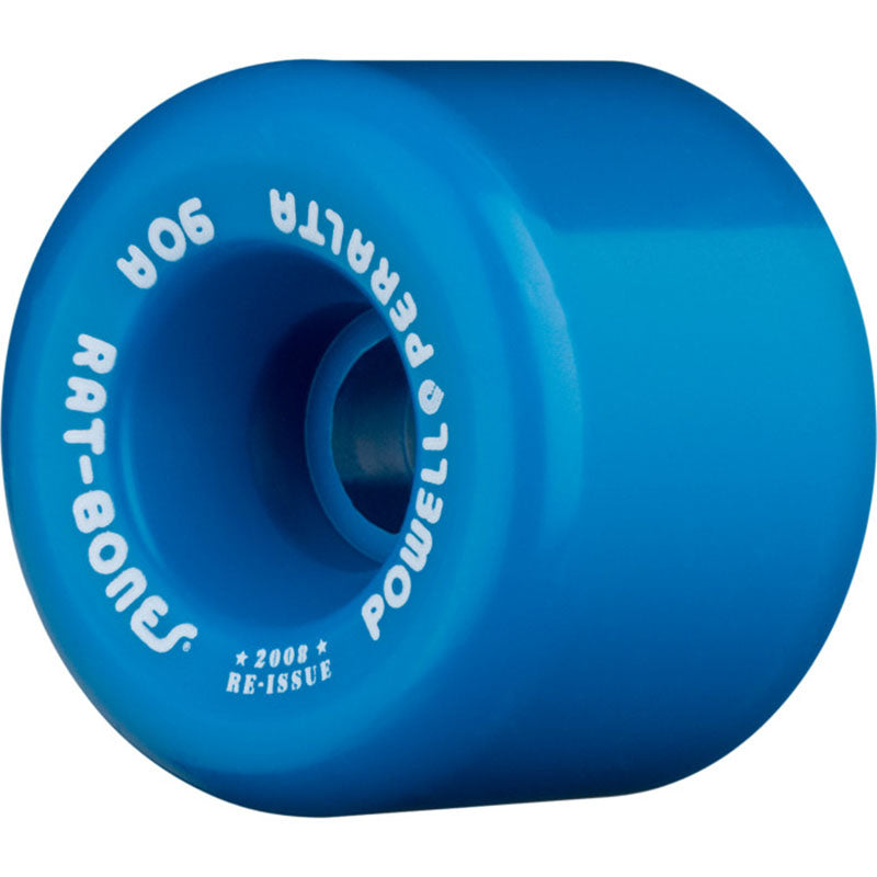 Powell Peralta Rat Bones Skateboard Wheels 60mm 90a - Blue (4 pack)