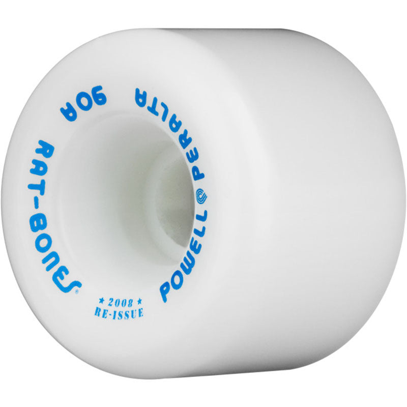 Powell Peralta Rat Bones Skateboard Wheels 60mm 90a - White (4 pack)