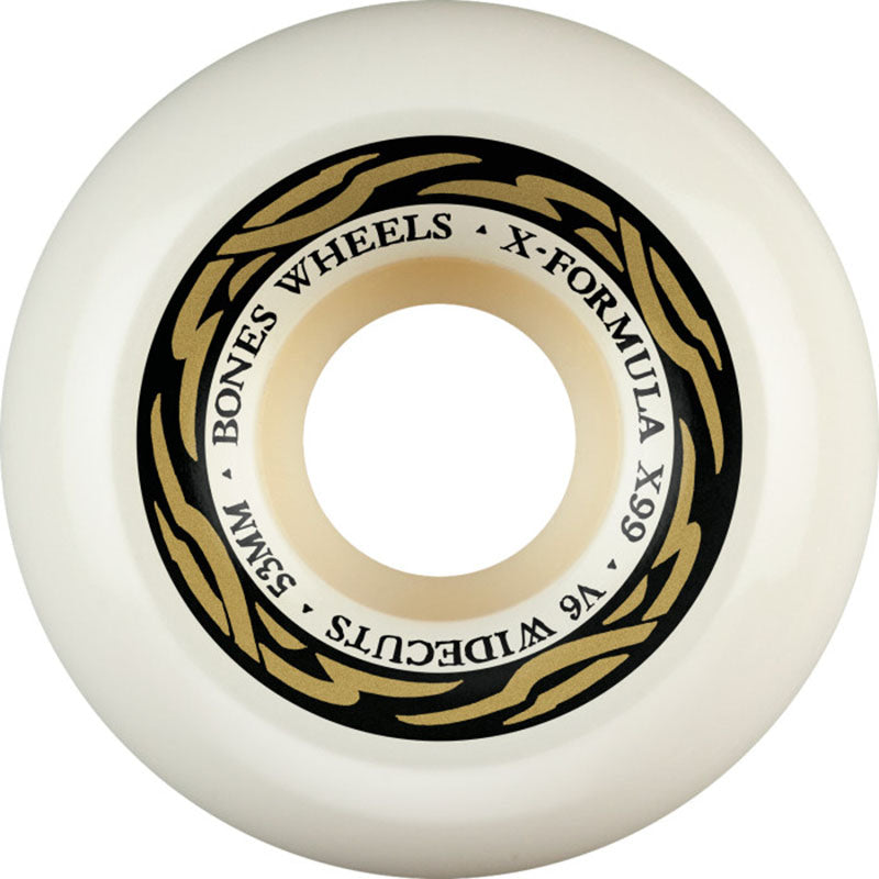 BONES WHEELS X-Formula Skateboard Wheels XF 53 V6 WIDECUTS X99 4pk