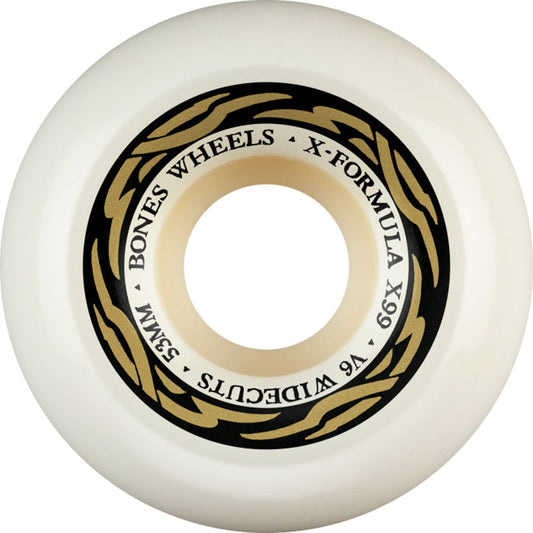 BONES WHEELS X-Formula Skateboard Wheels XF 53 V6 WIDECUTS X99 4pk