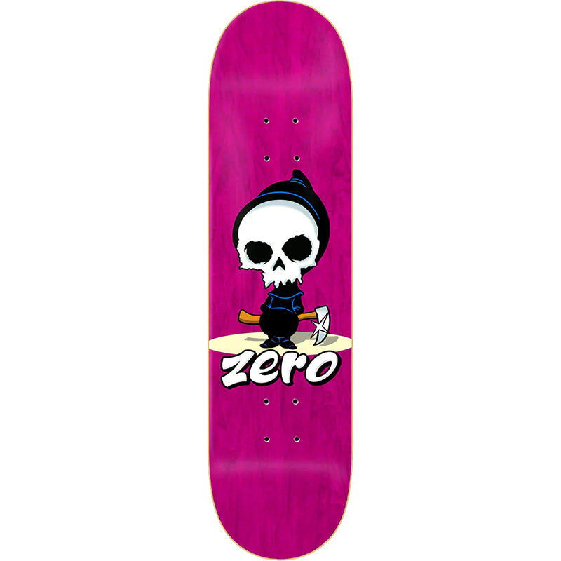 Zero lil Reaper 8.0" Pink Stain Skateboard Deck