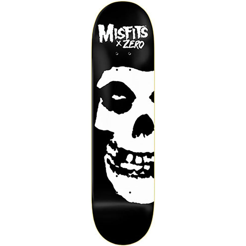Zero 8.25" x 31.9" MISFITS FIEND SKULL BLACK/WHITE Skateboard Deck