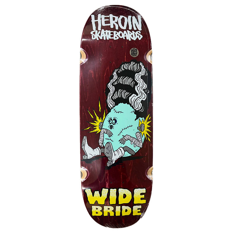 Heroin 10.4" x 32.5"  WIDE BRIDE #A1 Skateboard Deck