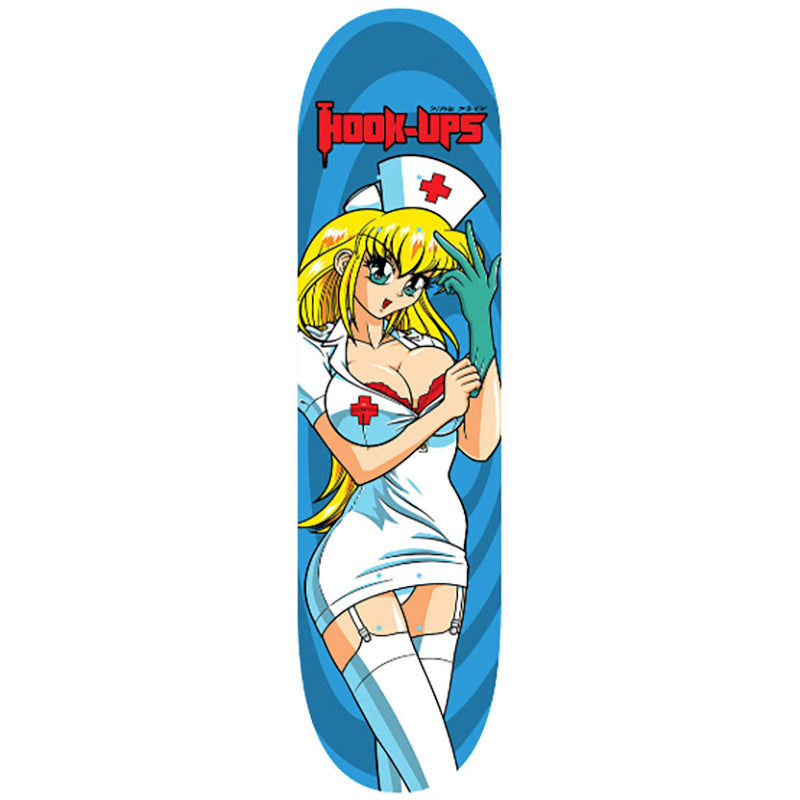 Hook-Ups Skateboards 8.25" x 32.25" Nurse Daisy Skateboard Deck