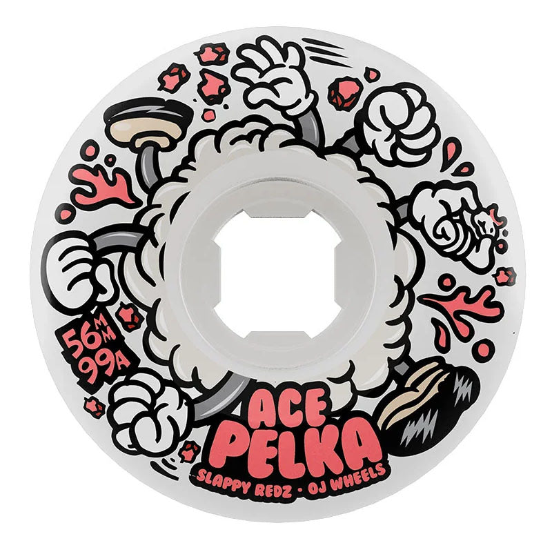OJ 56mm 99a Ace Pelka Elite Chubbies Skateboard Wheels 4pk