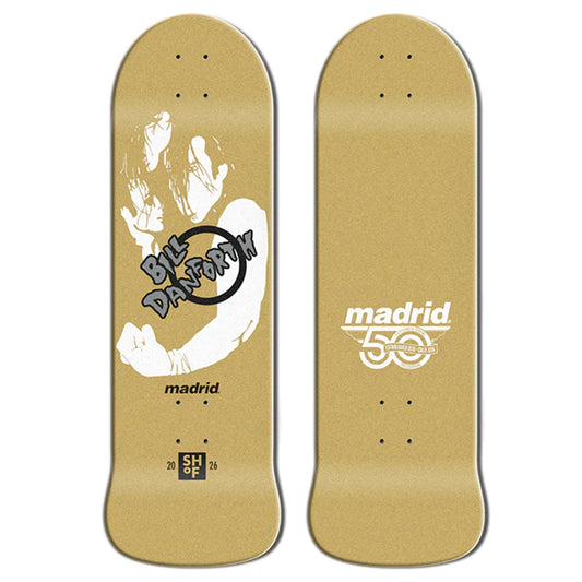 Madrid Skateboards HALL OF FAME Bill Danforth Gold Reissue Deck