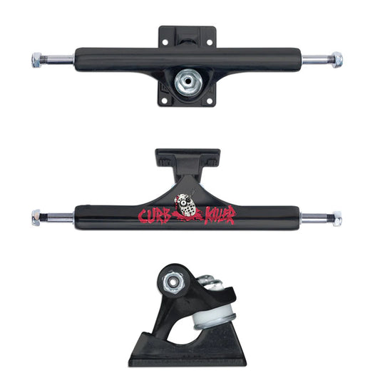 Slappy ST1 Hollow Inverted Trucks - Curb Killer II Matte Black 1pr