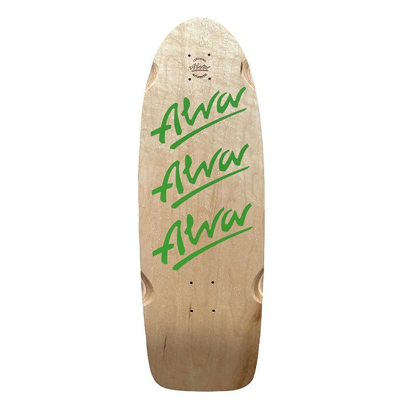 Alva 10" x 30" 1979 TRI- LOGO Pig Reissue GREEN Skateboard Deck 5150 Skate Shop