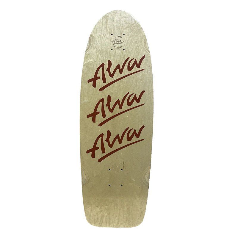 Alva 10" x 30" 1979 TRI- LOGO Pig Reissue RED Skateboard Deck 5150 Skate Shop