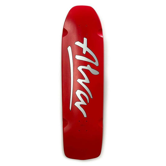 ALVA 10" x  36.25" Short Stuff Red Dipped Shaped Wheel Wells Skateboard Deck 5150 Skate Shop