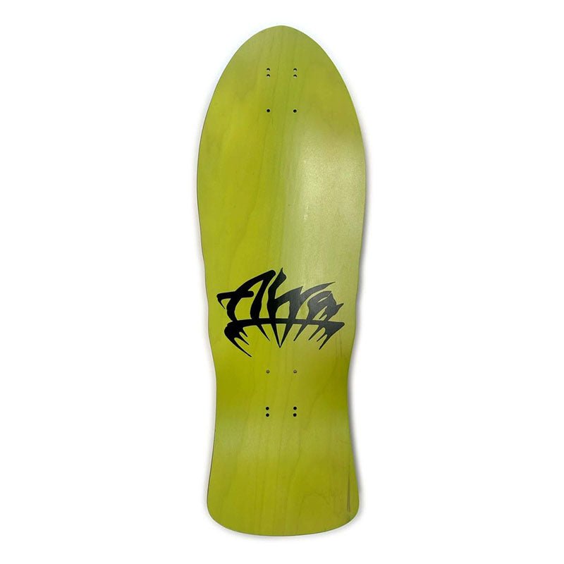 Alva 10.25" x 29.75" STREET FIRE Green W/Blue. Red Logo Skateboard Deck
