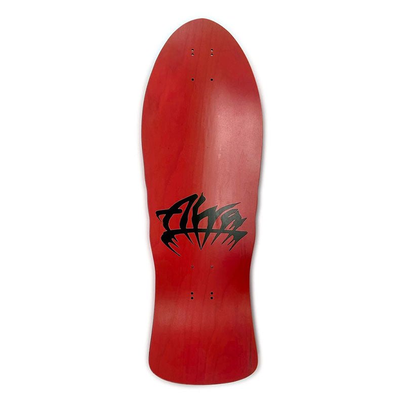 Alva 10.25" x 29.75" STREET FIRE Red With Purple/Orange. Pink Logo Skateboard Deck