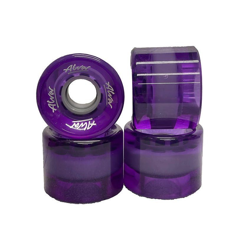 Alva 60mm Cruiser Clear Purple Skateboard Wheels 4pk-5150 Skate Shop