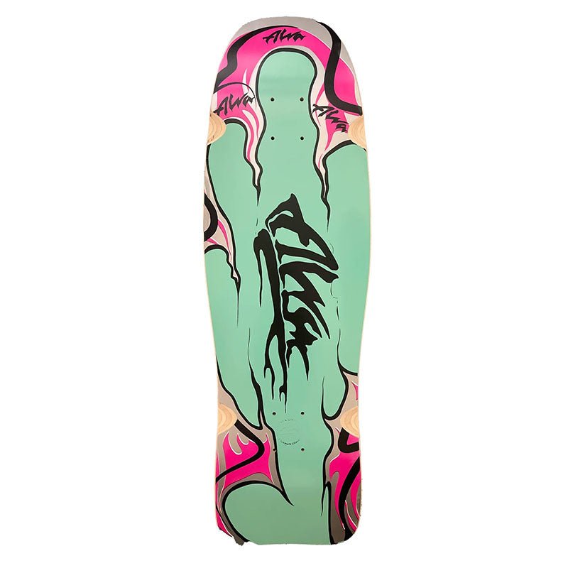 Alva 9.75" x 31.5" Modern Agression Fish AQUA Skateboard Deck - 5150 Skate Shop