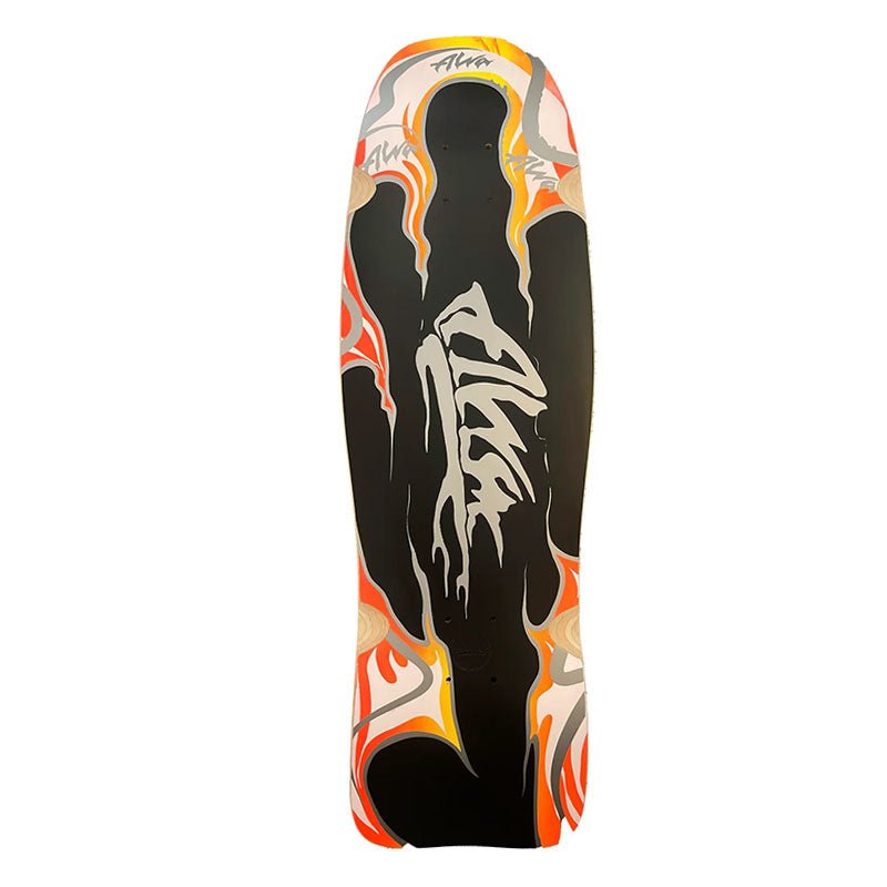 Alva 9.75" x 31.5" Modern Agression Fish BLACK Skateboard Deck - 5150 Skate Shop