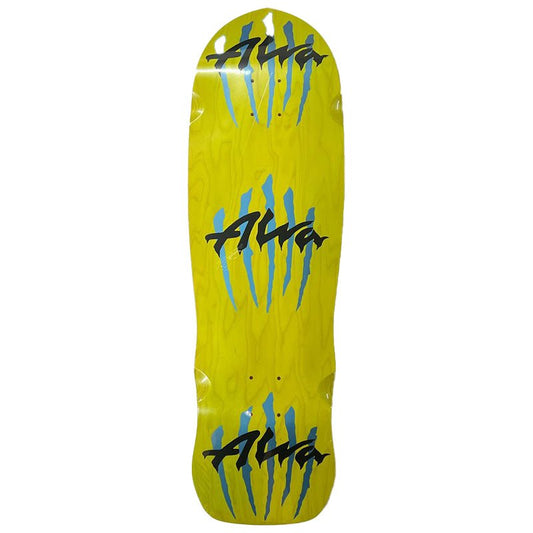 Alva 9.75" x 33" TRIPLE SCRATCH (LIME) Skateboard Deck - 5150 Skate Shop