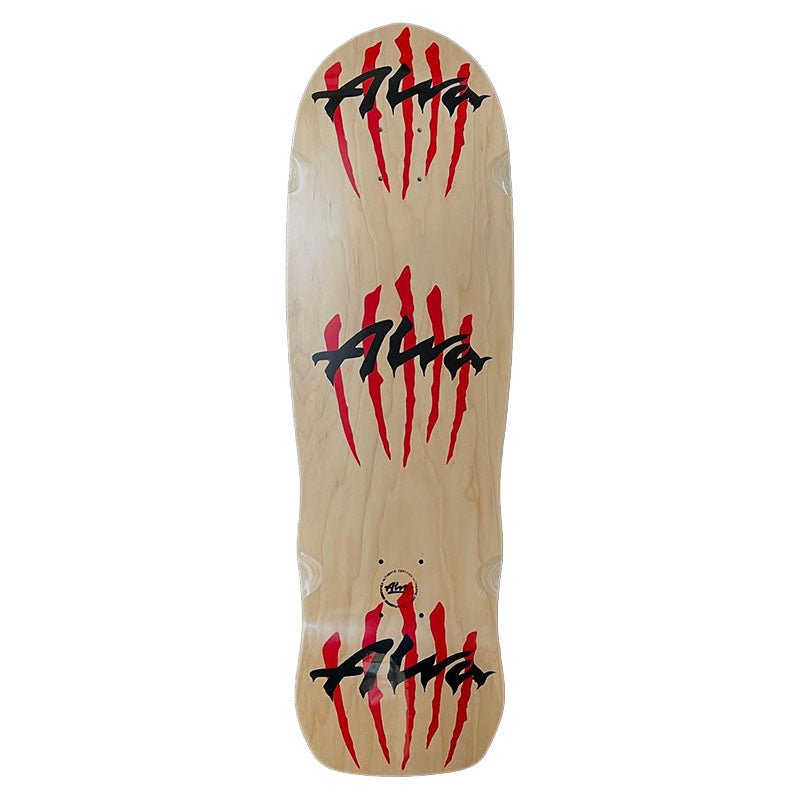 Alva 9.75" x 33" TRIPLE SCRATCH (NATURAL) Skateboard Deck - 5150 Skate Shop