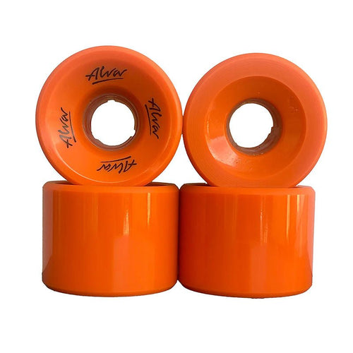 Alva Old School Flat Back Style BURNT ORANGE Skateboard Wheels 4pk - 5150 Skate Shop