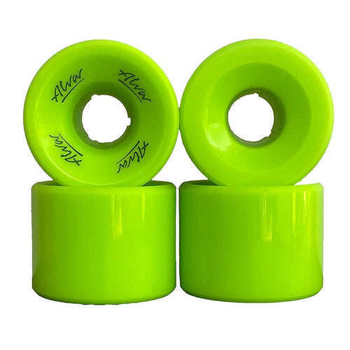 Alva Old School Flat Back Style CRYPTO GREEN Skateboard Wheels 4pk - 5150 Skate Shop