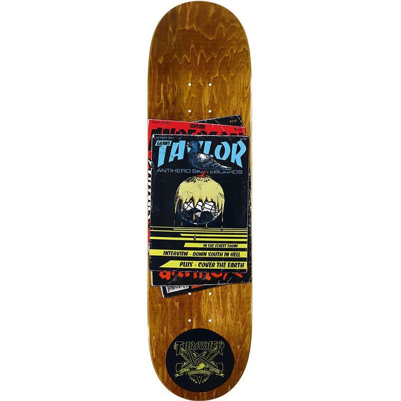 Anti - Hero 8.38" x 32.25" Grant Thrasher Collab BROWN STAIN Skateboard Deck - 5150 Skate Shop