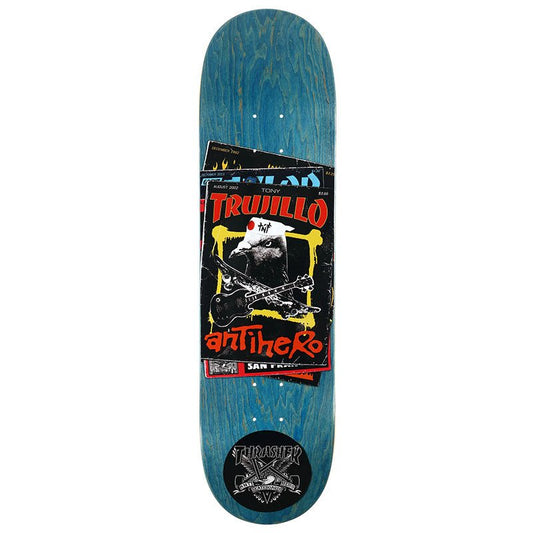 Anti - Hero 8.5" x 31.8" Trujillo Thrasher Collab BLUE STAIN Skateboard Deck - 5150 Skate Shop