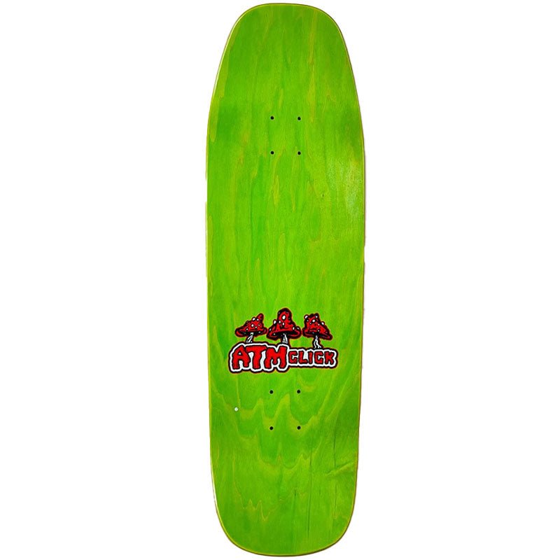 ATM Click 9.5" x 31.5" CRUSTY SHROOMS Shaped Skateboard Deck - 5150 Skate Shop