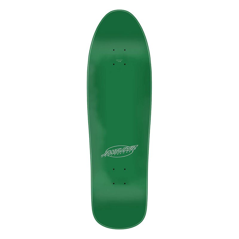 (August 2025 Release) Santa Cruz 9.23" x 31.67" Meek Pinstripe Slasher Green Pro Skateboard Decks