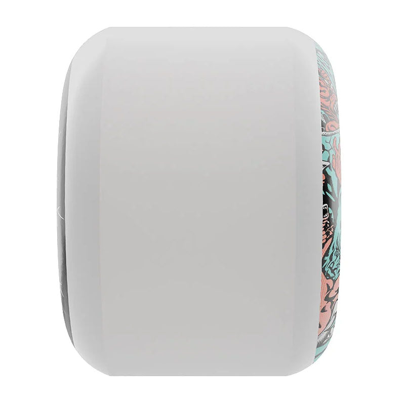 Slime Balls 56mm 97a Rob Roskopp Five Reissue White Full Combo Skateboard Wheels 4pk