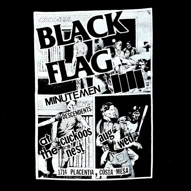 TMOQ Black Flag Cuckoos Nest II Short Sleeve T-Shirts