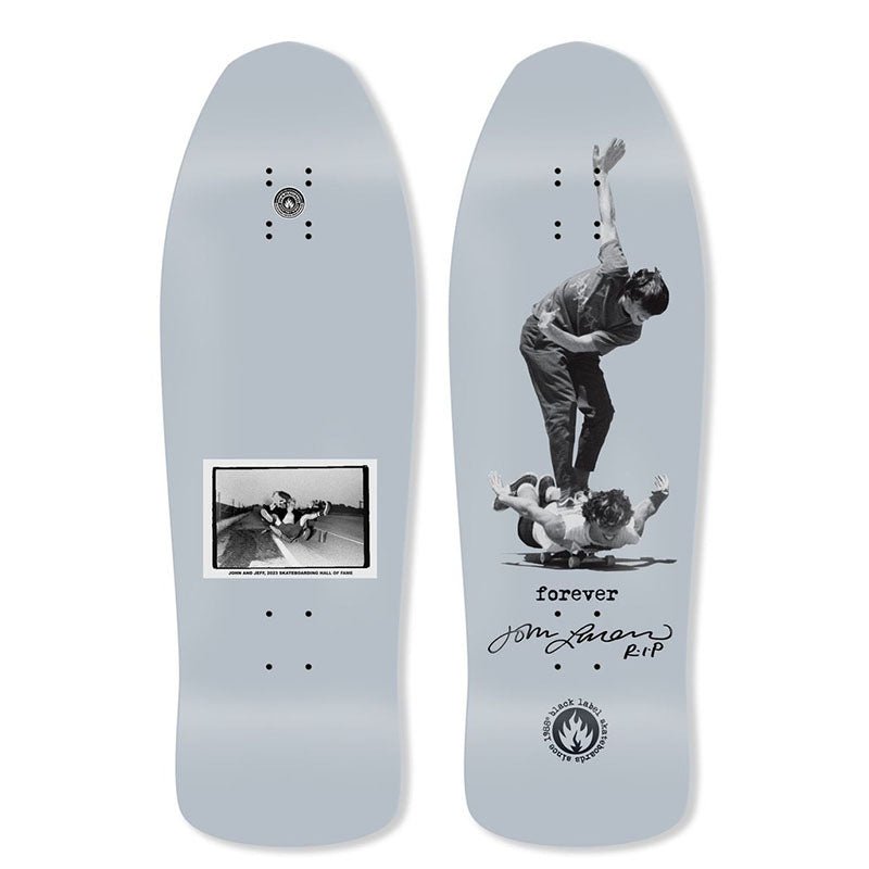 Black Label 10" JOHN AND JEFF FOREVER Grey Dip Shaped Skateboard Deck (ON THE WAY) - 5150 Skate Shop