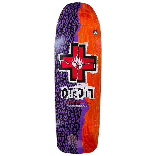 Black Label 10" x 32.875" John Lucero "RIPPED CROSS" Shaped Skateboard Deck 5150 Skate Shop