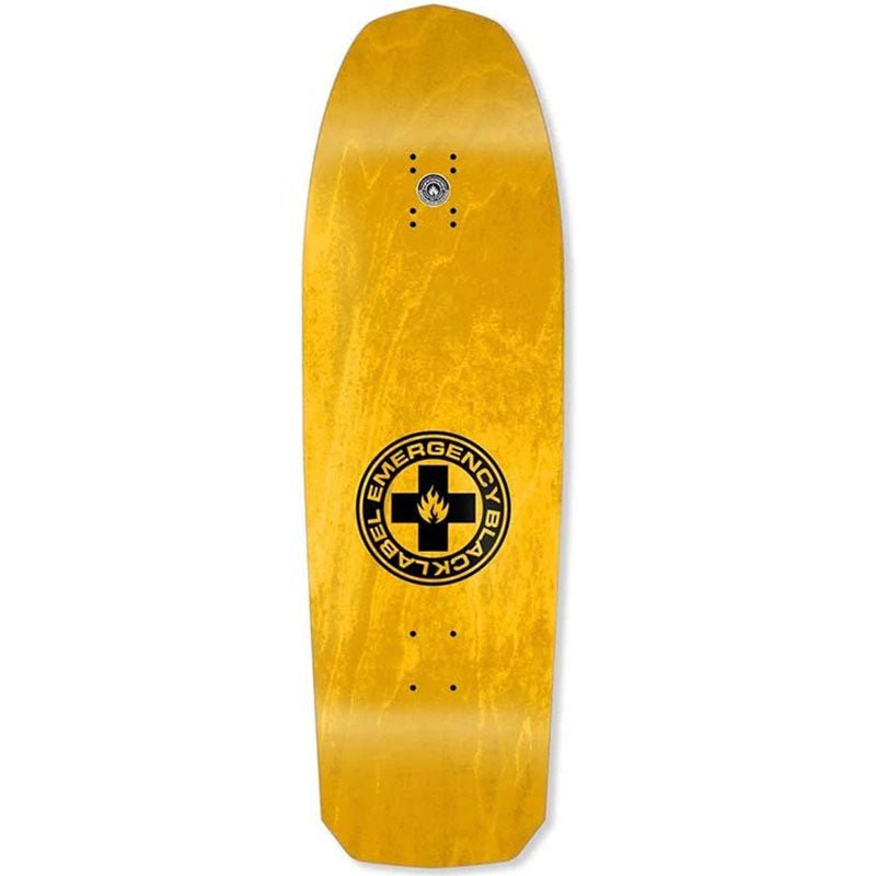 Black Label 10" x 32.875" John Lucero "RIPPED CROSS" Shaped Skateboard Deck