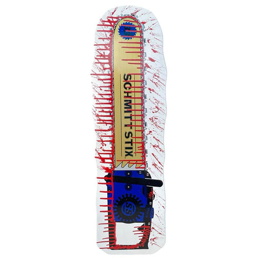 Bloody Schmitt Stix Chainsaw Deck 10"x 33" WHT DIP BLOODY Halloween Special Limited (On The Way) - 5150 Skate Shop