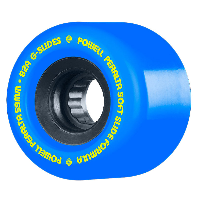Powell Peralta 59mm 82a G-Slides Blue Skateboard Wheels 4pk