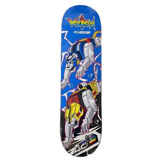 Finesse 8.25" VOLTRON 40TH LION BLUE SKATE Skateboard Deck
