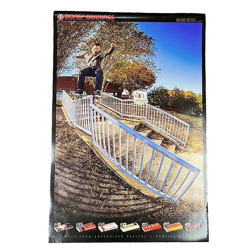 Bones Bearings 24" x 36" DAVID REYES Poster 5150 Skate Shop
