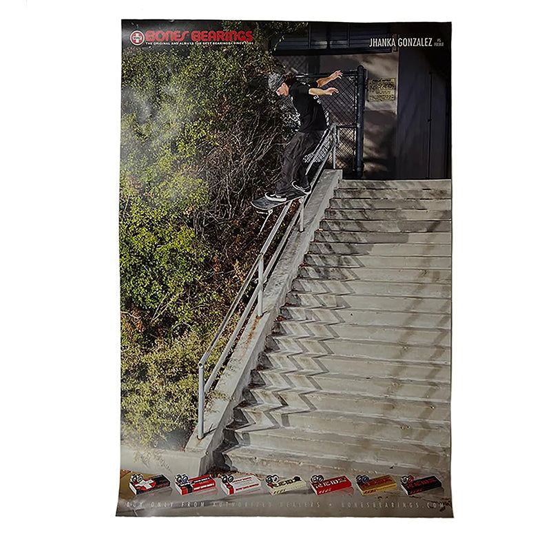 Bones Bearings 24" x 36" JHANKA GONZALEZ Poster 5150 Skate Shop