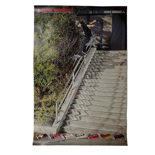 Bones Bearings 24" x 36" JHANKA GONZALEZ Poster 5150 Skate Shop
