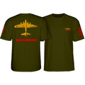 Bones Brigade Bomber Military Green T-Shirt