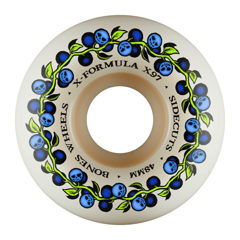BONES WHEELS X - Formula 48mm 97A SKULL BERRIES V5 X - FORMULA Skateboard Wheels 4pk (ON THE WAY)